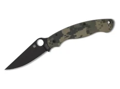 Clearance Spyderco Military 2 G10 Digital Camo Black Blade Plainedge