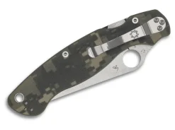 Clearance Spyderco Military 2 G10 Digital Camo Plainedge