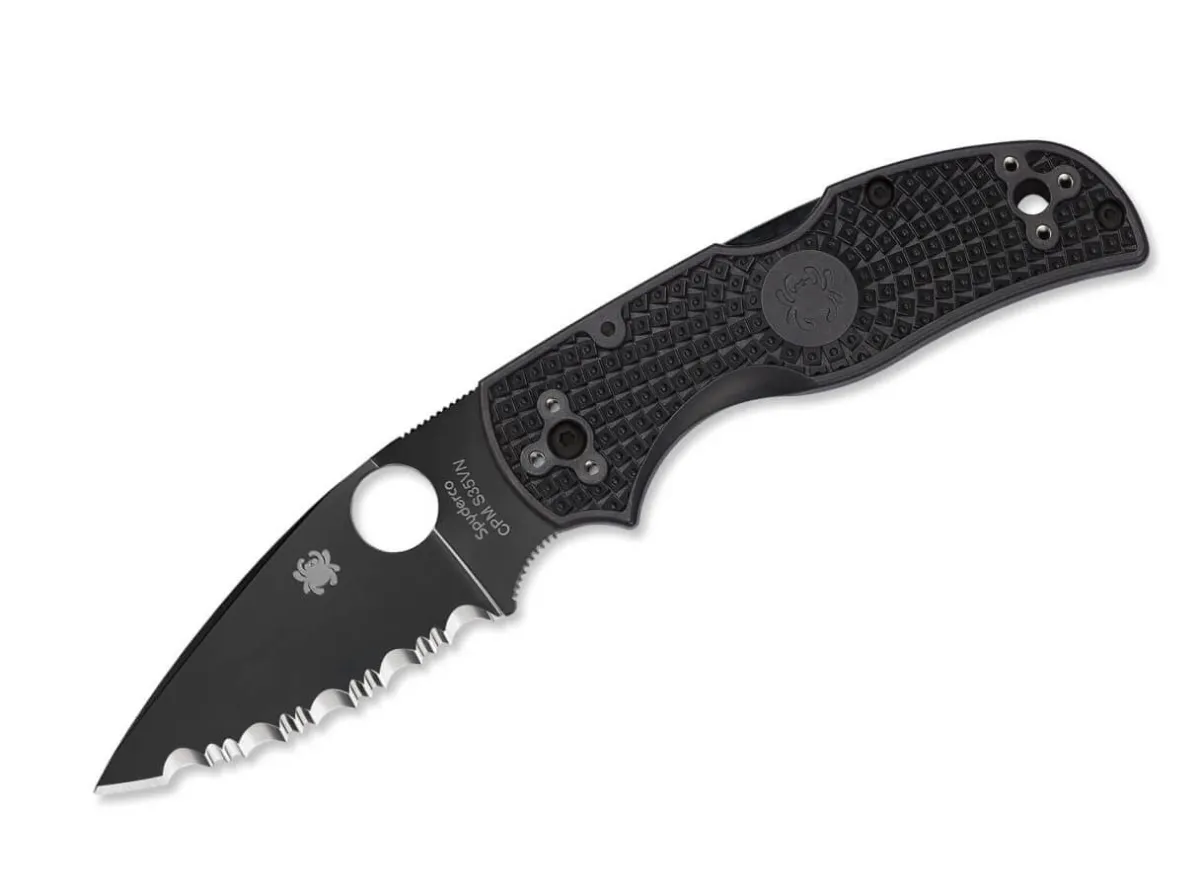 Online Spyderco Native 5 All Black Serrated