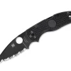 New Spyderco Native 5 All Black Serrated