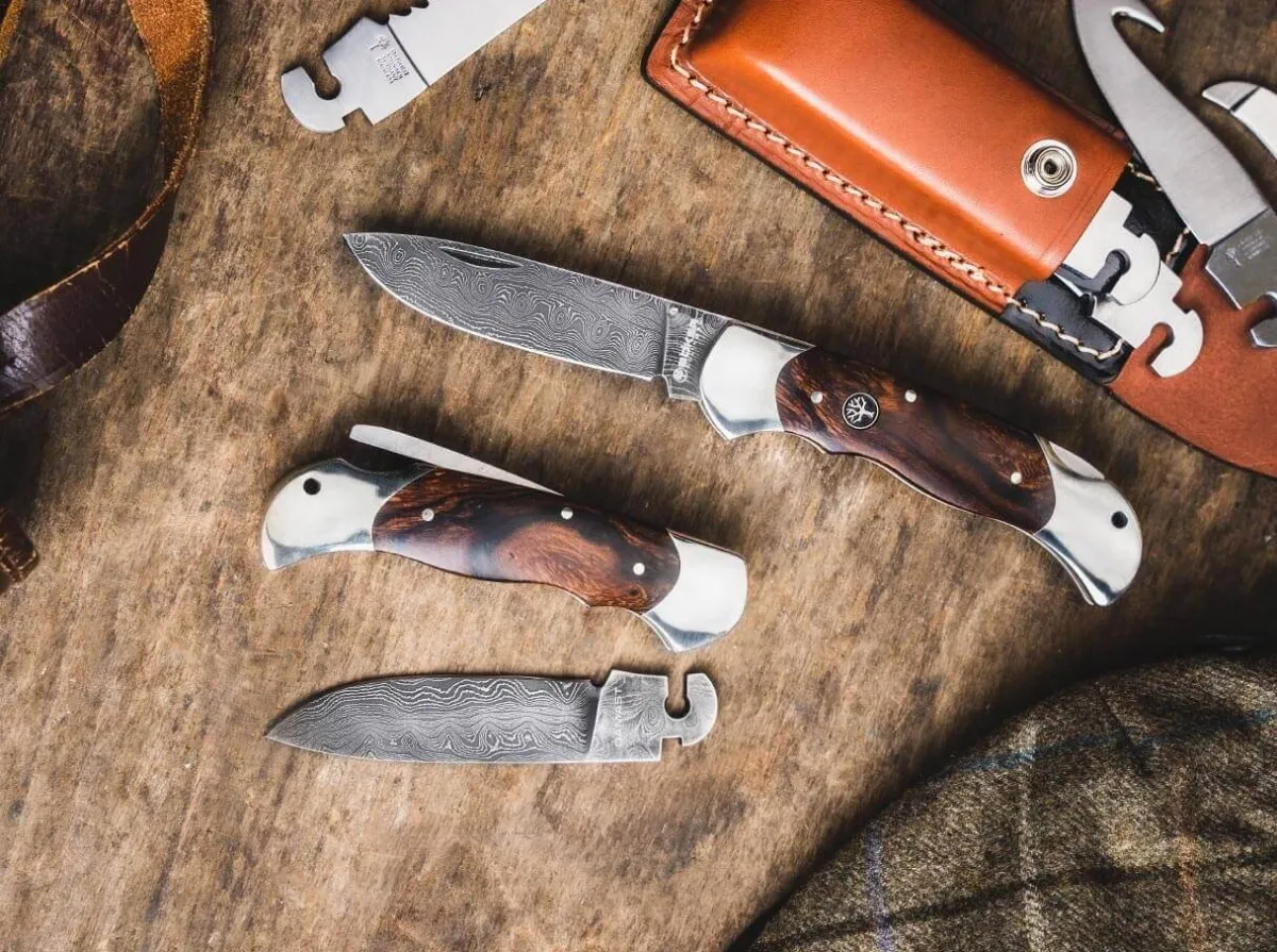 Clearance Böker Manufaktur Solingen Optima Ironwood Damast