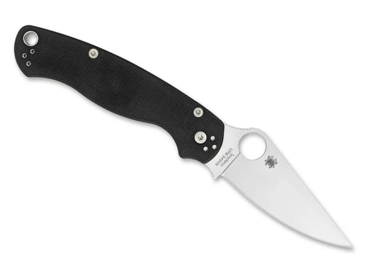 New Spyderco Para Military 2 Black G10 Left