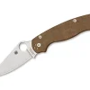 Sale Spyderco Para Military 2 Brown Micarta Cruwear