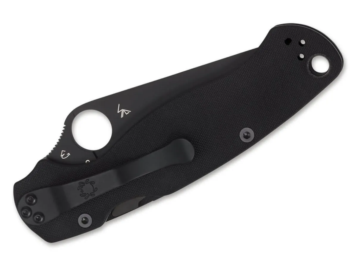 Spyderco Para-Military 2 Black G10 Plain