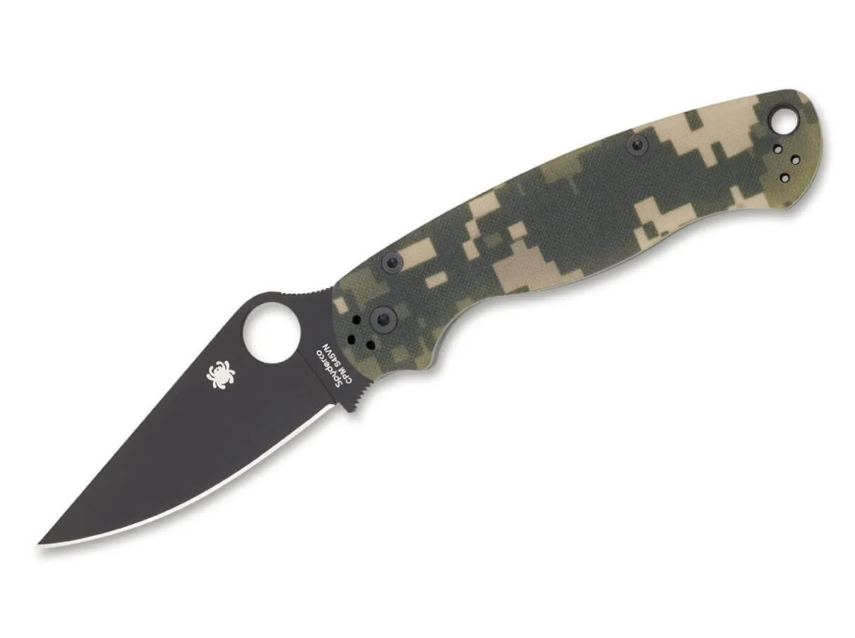 Sale Spyderco Para-Military 2 Digital Camo G10 Black
