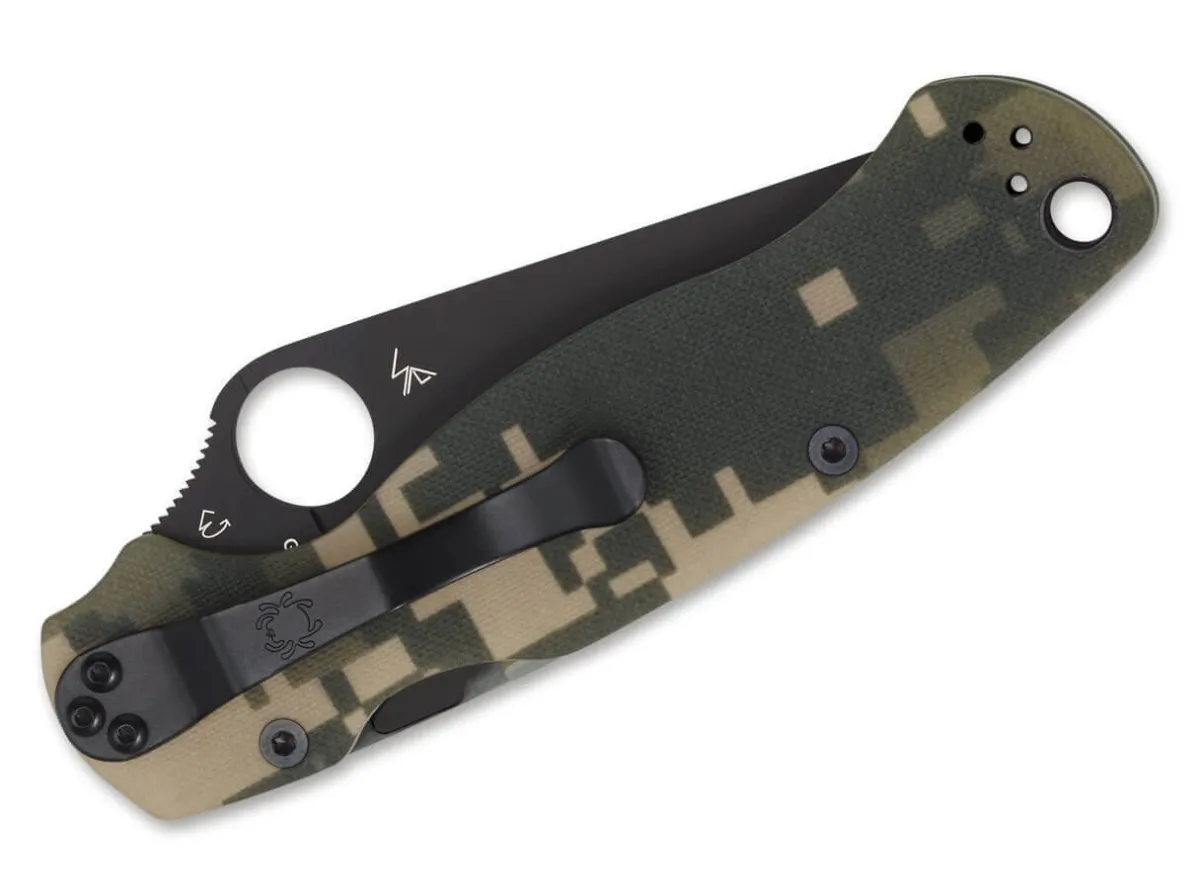 Sale Spyderco Para-Military 2 Digital Camo G10 Black