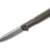 Online WE Knife Peer Titan Grey Brass