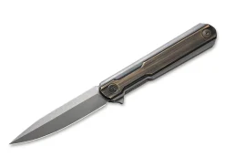 Online WE Knife Peer Titan Grey Brass