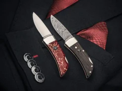 Hot Böker Manufaktur Solingen Pocket Bog Oak Damascus