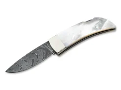 New Böker Manufaktur Solingen Pocket Perlmutt Damast