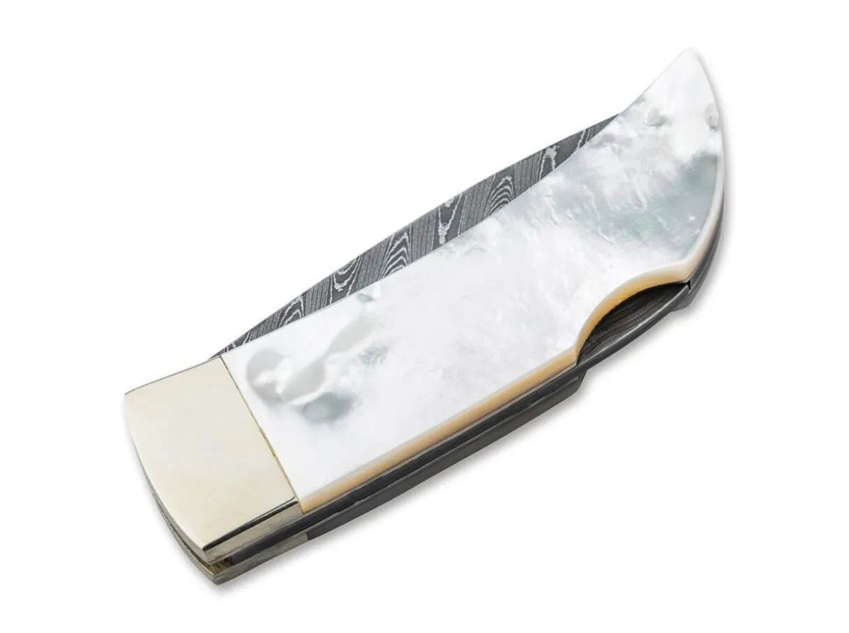 New Böker Manufaktur Solingen Pocket Perlmutt Damast