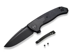 Discount WE Knife Press Check Titanium G10 All Black Dp