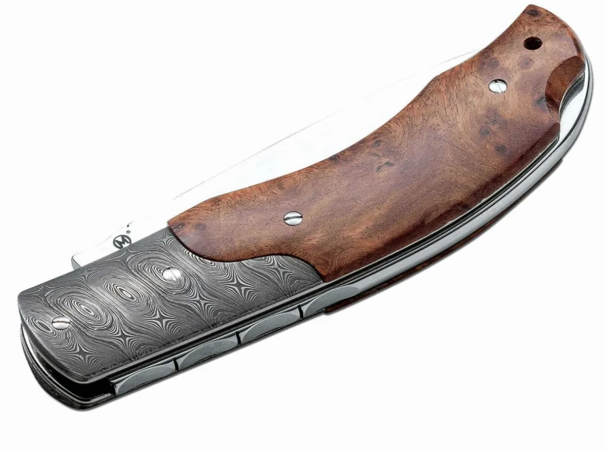 Viper Quality Damascus Bolster Amboina