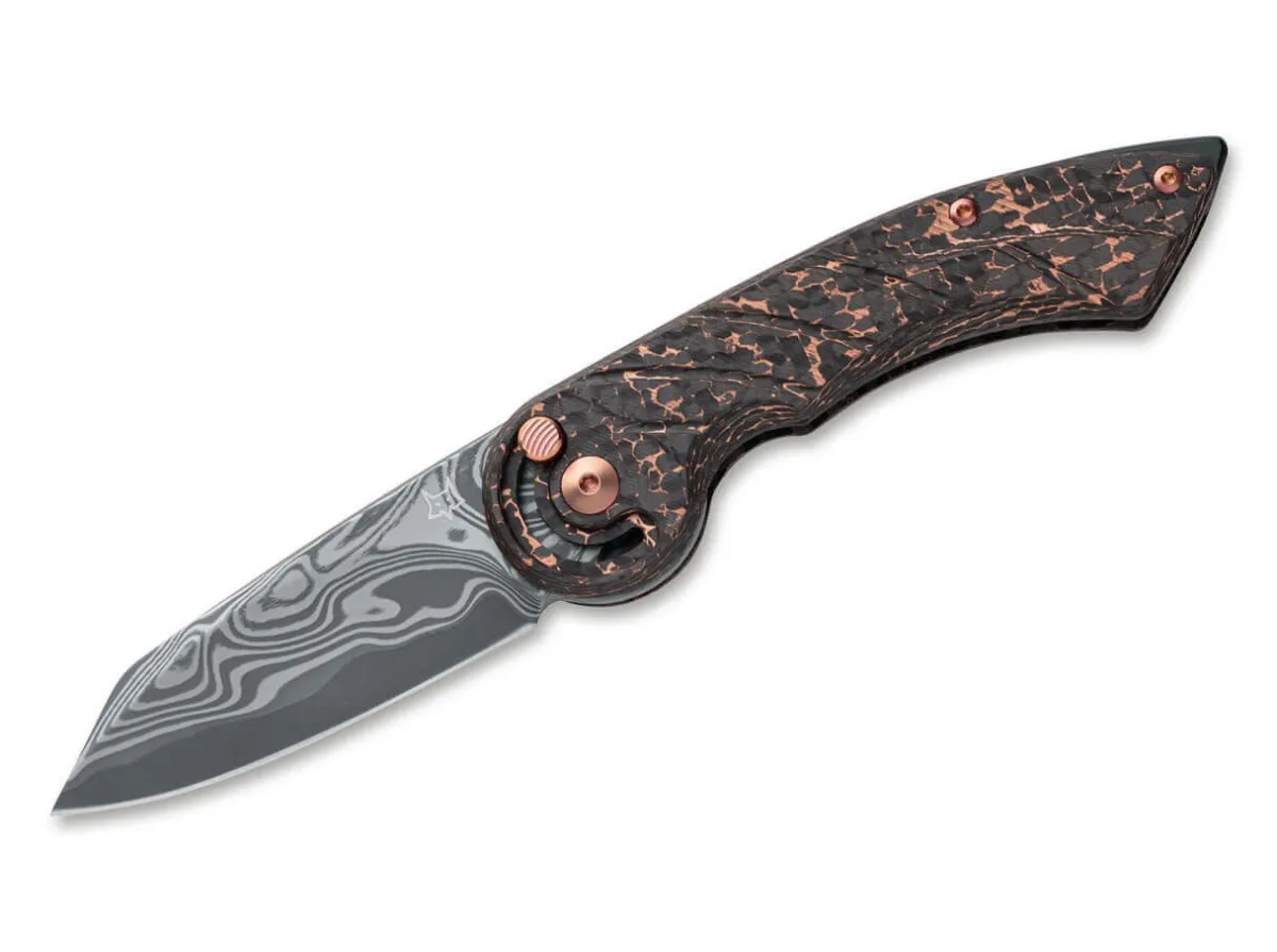Clearance Fox Knives Radius Damascus Space Coral Cf Ltd