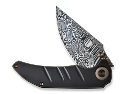 Sale WE Knife Riff-Raff Bronze & Black Titanium Damascus