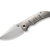 Online WE Knife Riff-Raff Polished Bead Blasted Titanium