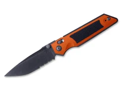 Clearance Real Steel Sacra Tac Serrated G10 Orange & Black