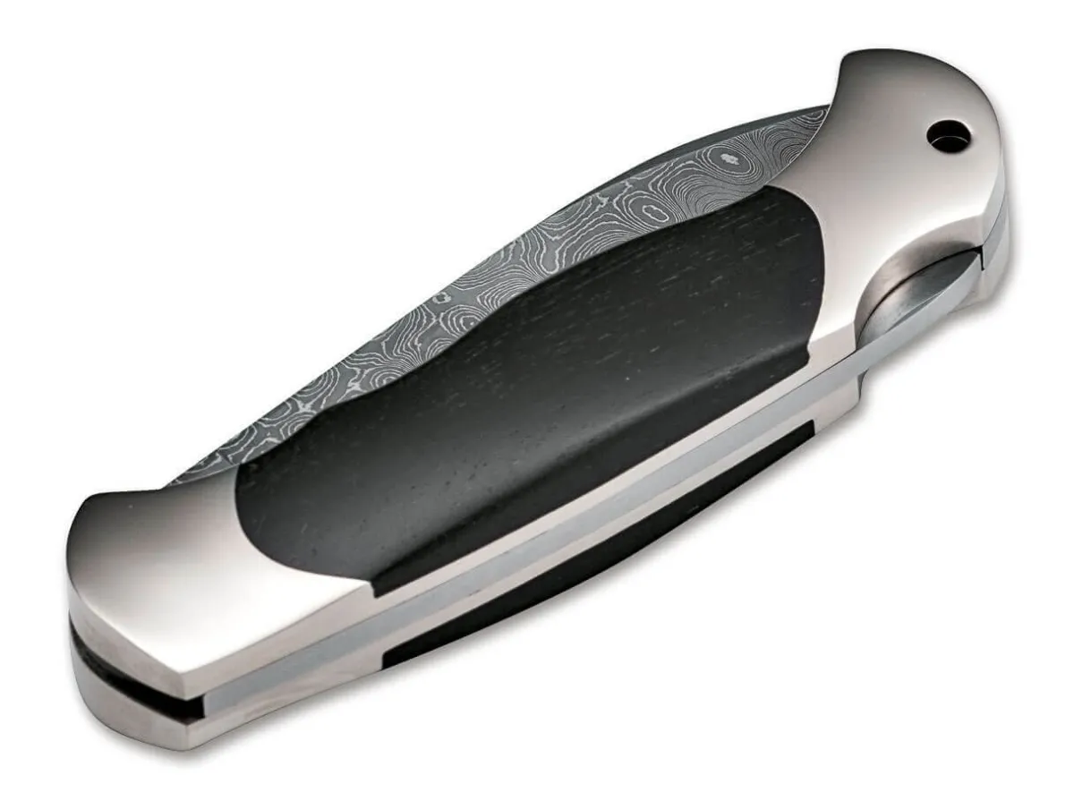 Hot Böker Manufaktur Solingen Scout Spearpoint Ironwood Damascus