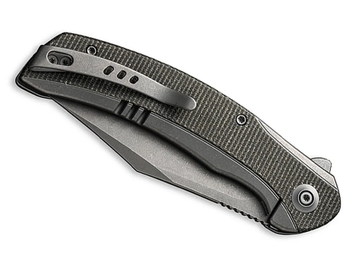 Sale WE Knife Snick Titanium Micarta Green