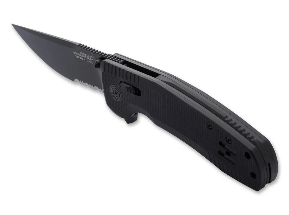 Outlet SOG -Tac Xr Blackout Serrated