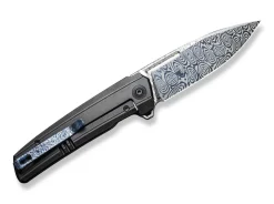 Discount WE Knife Speedster Titanium Black Damascus
