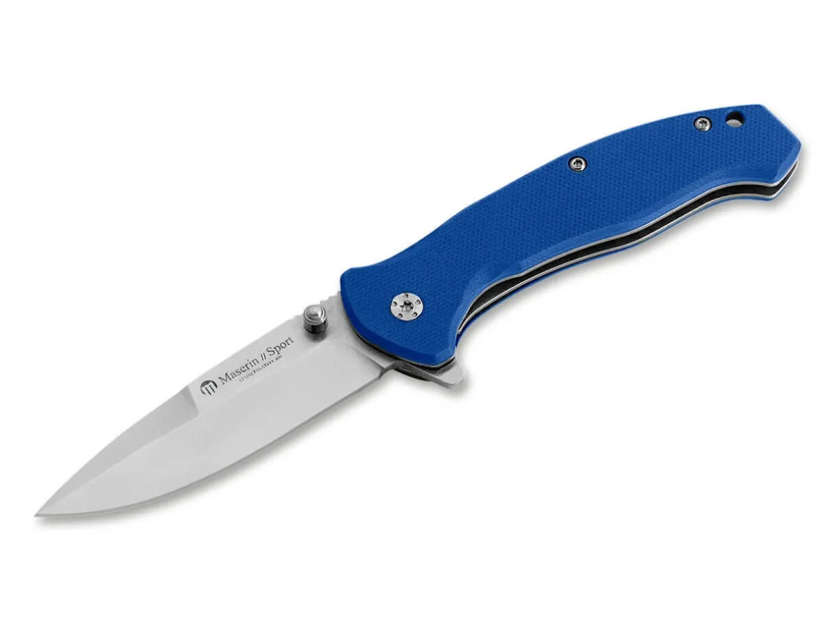 Sale Maserin Sport Knife Spearpoint G10 Blue