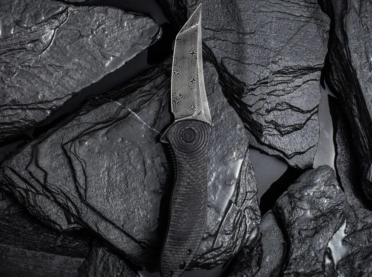 New CIVIVI Synergy 3 Damascus G10 Cf Black Tanto