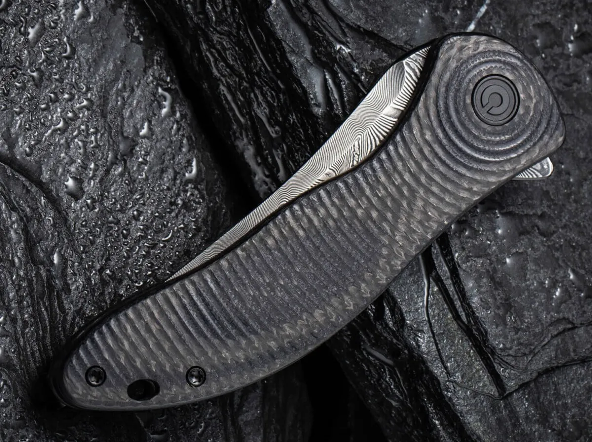 CIVIVI Synergy 3 Damascus G10 Cf Black Tanto