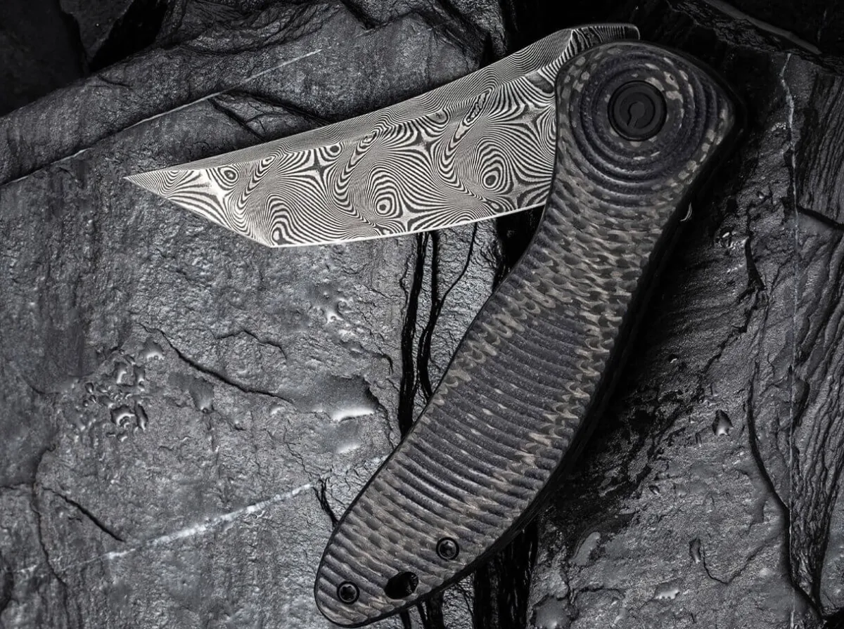 CIVIVI Synergy 3 Damascus G10 Cf Black Tanto