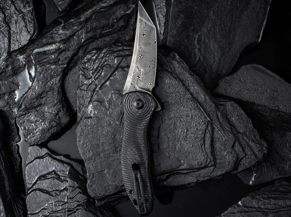 CIVIVI Synergy 3 Damascus G10 Cf Black Tanto
