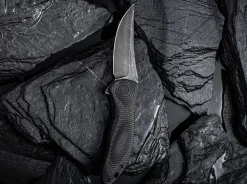 Discount CIVIVI Synergy 3 Damascus G10 Cf Black Trailing Point