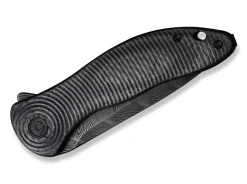 Best CIVIVI Synergy3 Black G10 Twill Carbon Damascus