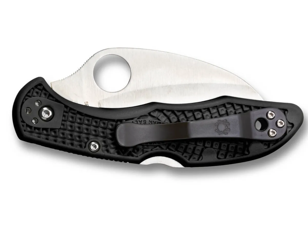New Spyderco Tasman Salt 2 Lightweight Black H1 Serrated