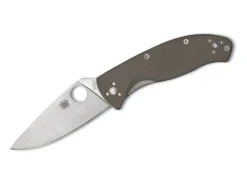 New Spyderco Tenacious Cpm M4 G10 Brown Plainedge