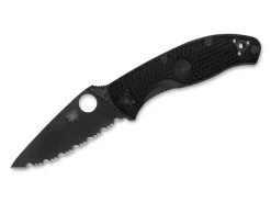 New Spyderco Tenacious Lightweight Black Serrated