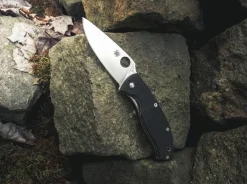 Clearance Spyderco Tenacious Satin Plain