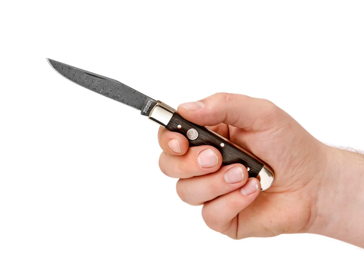 Discount Böker Manufaktur Solingen Trapper Classic Damascus