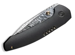 Outlet WE Knife Trogon Titanium Black Damascus