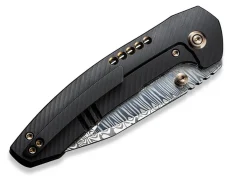 Outlet WE Knife Trogon Titanium Black Damascus