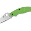 Spyderco Uk Pen Knife Salt Green Lc200N Spyderedge