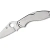 Sale Spyderco Uptern Silver Plainedge