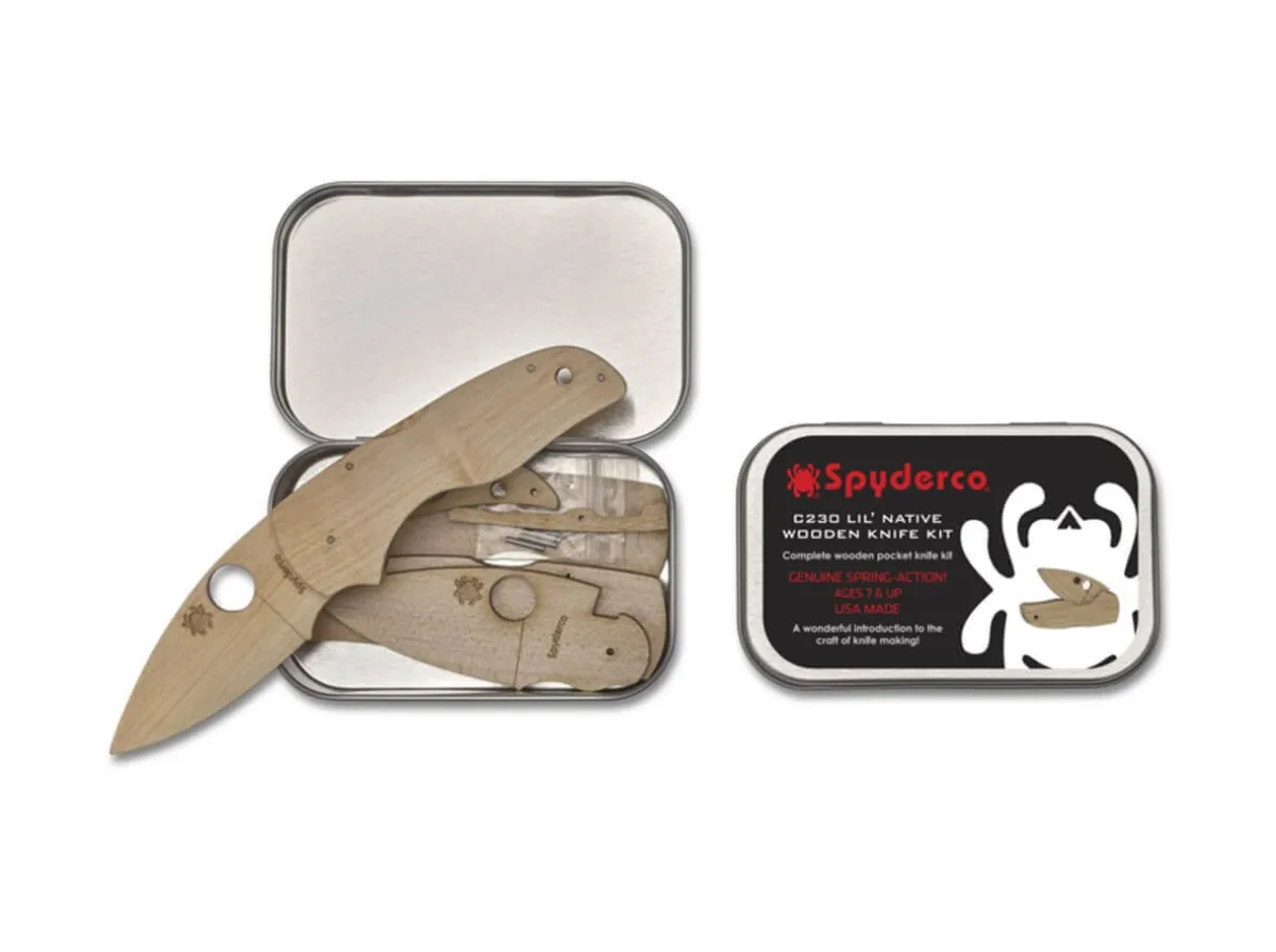 Online Spyderco Wooden Kit Lil' Native